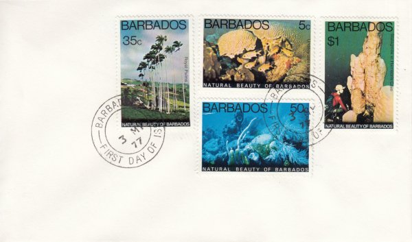 Barbados 1977 | Natural Beauty of Barbados FDC