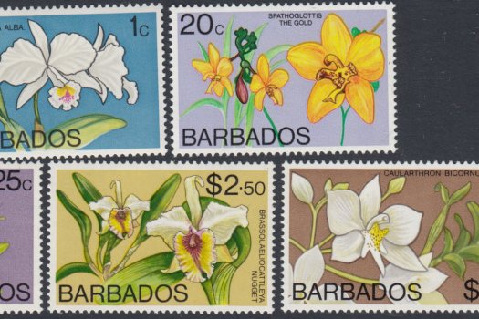 Barbados SG485-500 | Full Set - Orchids of Barbados Definitives 1974-77 (3)