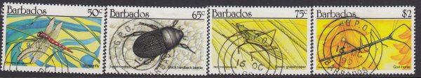 Barbados SG937-940 | Insects (used)