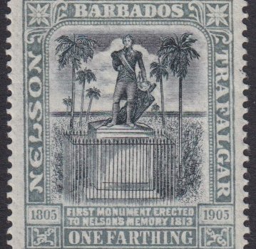 Barbados SG145 | Nelson Centenary MM ¼d