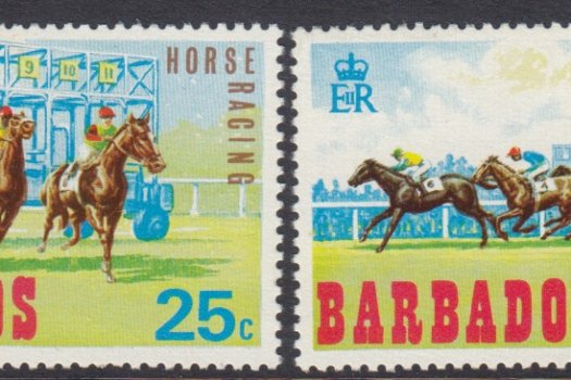 Barbados SG381-384 | Horse Racing