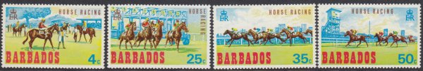 Barbados SG381-384 | Horse Racing