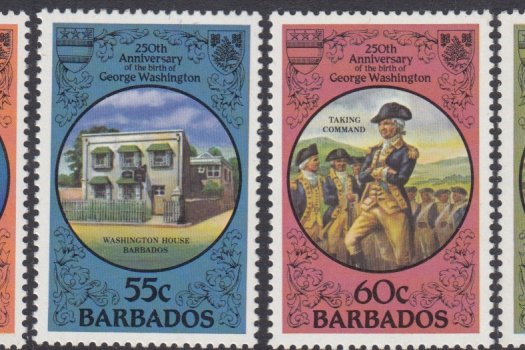 Barbados SG 714-717 | 250th Anniversary of the Birth of George Washington