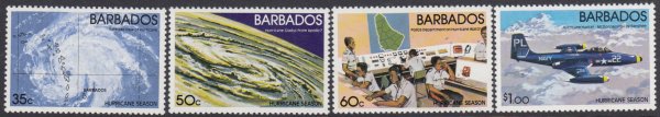 Barbados SG 685-688 | Hurricane Season