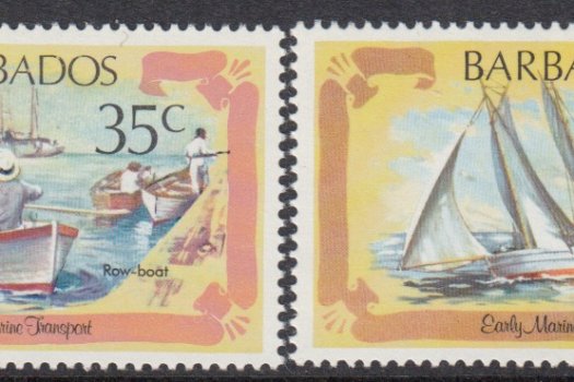 Barbados SG 701-704 | Early Marine Transport