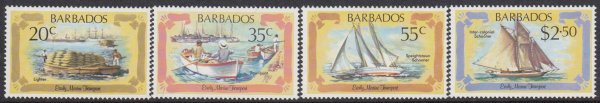 Barbados SG 701-704 | Early Marine Transport