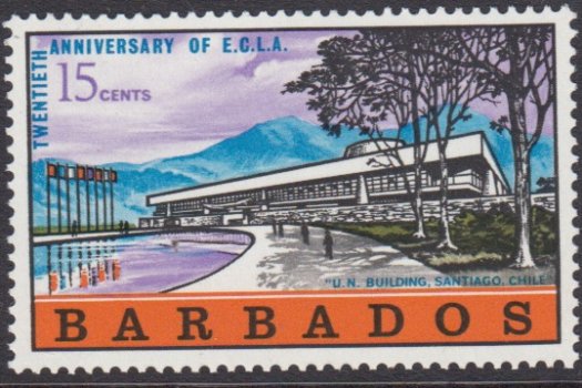 Barbados SG371 | 20th Anniversary of E.C.L.A.
