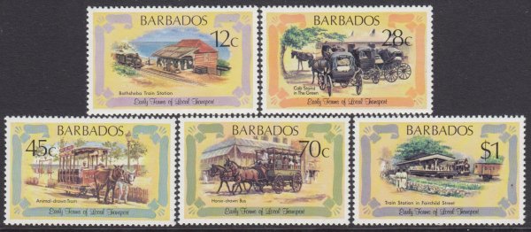 Barbados SG 665-669 | Early Transport