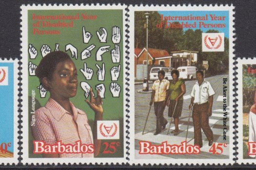 Barbados SG 670-673 | International Year of Disabled Persons