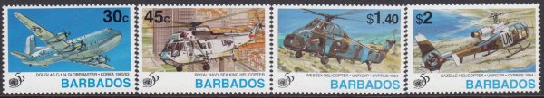 Barbados SG1058-1061 | 50th Anniversary of United Nations