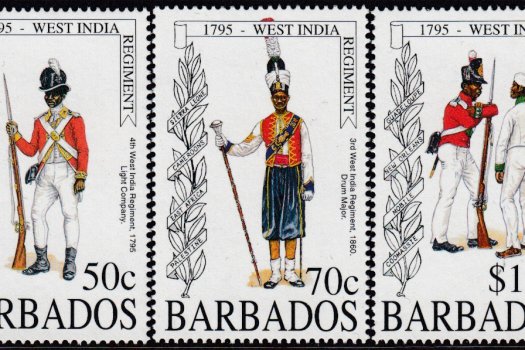 Barbados SG1043-1047 | Bicentenary of Formation of West Indies Regiment