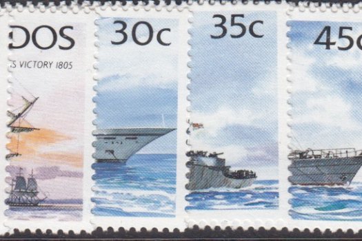 Barbados SG1029B-1042B| Ships Definitives 1997 imprint date