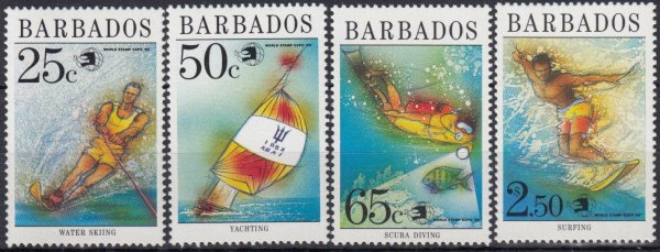 Barbados SG906-909 | Water Sports