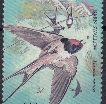 Barbados SG836w | Birds, 25c Swallow watermark inverted, Capex 87 International Stamp Exhibition, Toronto