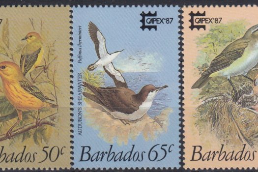 Barbados SG836-840 | Birds, Capex 87 International Stamp Exhibition, Toronto