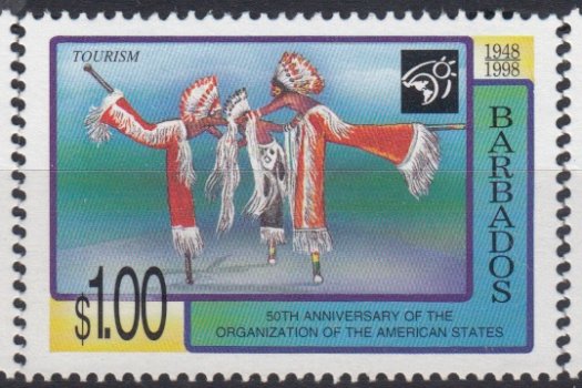 Barbados SG1122-1124 | 50th Anniversary of Organisation of American States