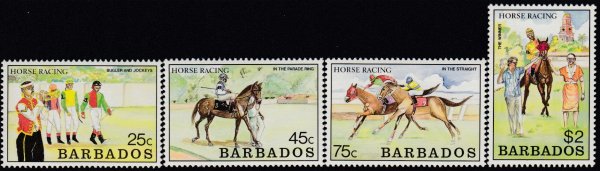 Barbados SG915-918 | Horse Racing