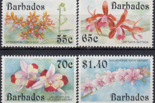 Barbados SG979-982 | Orchids