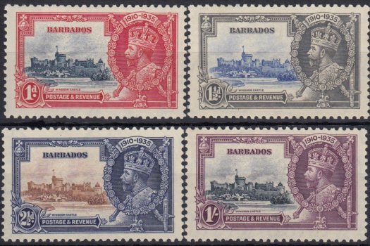 Barbados SG241-244 | Silver Jubilee