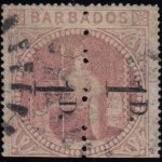 Barbados SG86b unsevered pair (used)