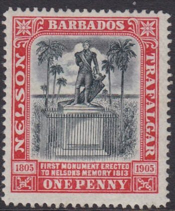Barbados SG147 | Nelson Centenary MM 1d
