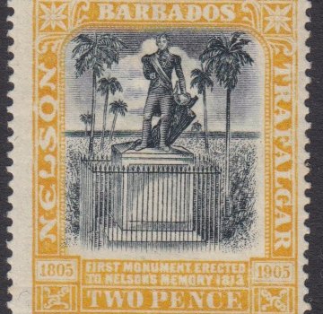 Barbados SG148 | Nelson Centenary MM 2d