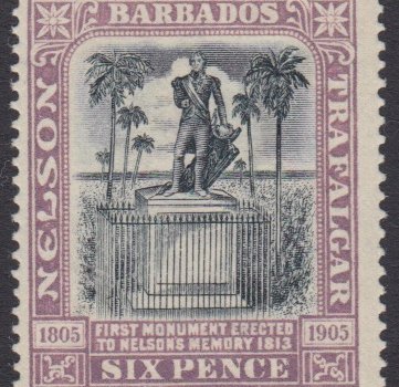 Barbados SG150 | Nelson Centenary MM 6d