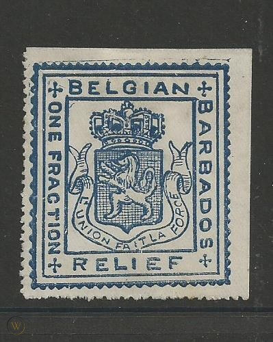 100 Years on, Barbados Belgian Relief Fund Labels are a real mystery