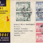 London to Caracas via Barbados 29th October 1958