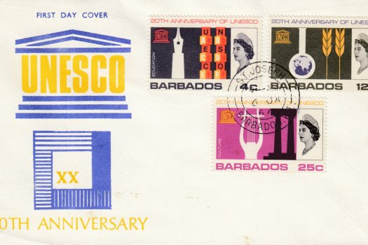 Barbados 1967 UNESCO 20th Anniversary FDC – illustrated cover v3 with St Joseph cancel