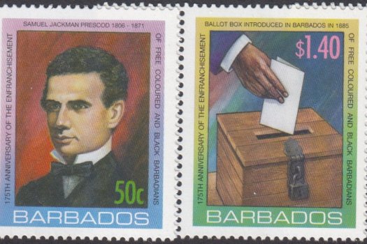 Barbados SG1302-1305 | 175th Anniversary of Enfranchisement