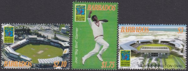 Barbados SG1306-1308 | World Cup Cricket West Indies 2007