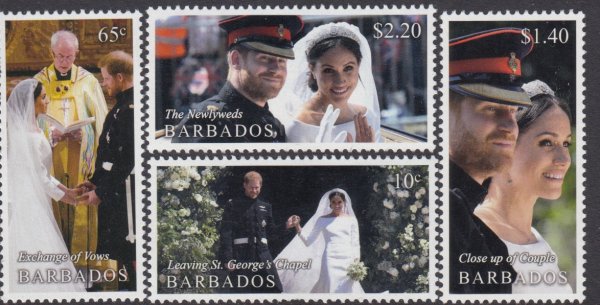Barbados SG1491-94 | Royal Wedding of the Duke & Duchess of Sussex