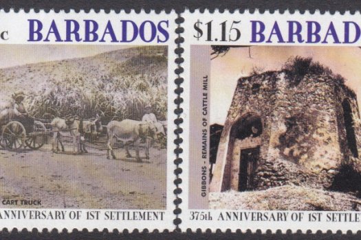 Barbados SG1215-1218 | 375th Anniversary of the First Settlement