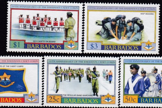 Barbados SG1242-1246| Centenary of the Cadet Corps