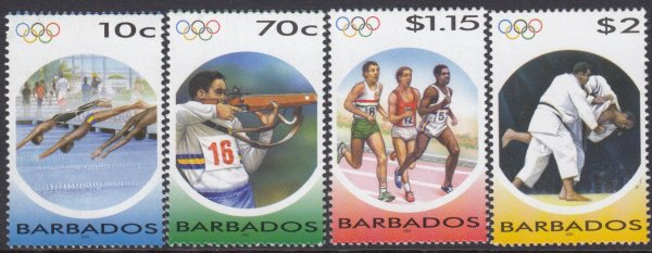 Barbados SG1247-1250 | Olympic Games, Athens 2004