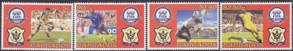 Barbados SG1251-1253 | Centenary of FIFA