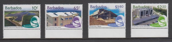 Barbados SG1487-90 | Renewable Energy in Barbados 2017