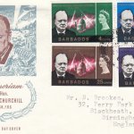 Barbados 1966 Sir Winston Churchill FDC - illustrated cover (2)