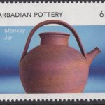 65c Monkey Jar | Barbadian Pottery | Barbados Stamps