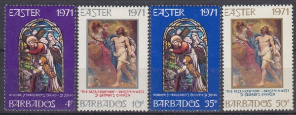 Barbados SG425-428 | Easter 1971