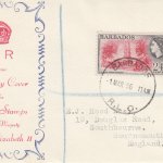 Barbados 1956 FDC dated 01.03.1956 with a single 24c stamps affixed. Stated in Part 1 to be released 02.03 1956 so this is a day early.