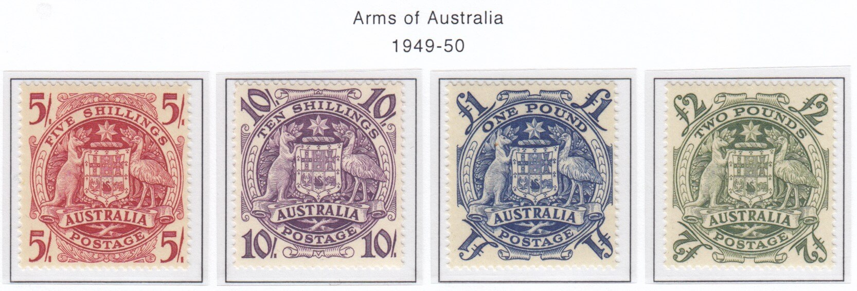 호주 무기 높은 가치 1949-50
