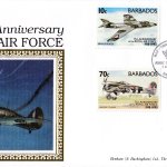 Barbados 1993 75th Anniversary of the Royal Air Force Benham FDC