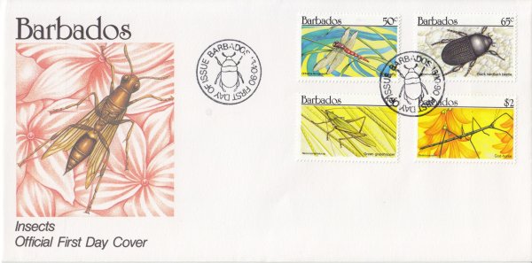 Barbados 1990 | Insects FDC