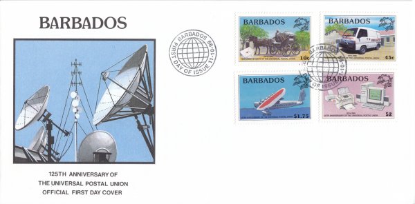 Barbados 1999 125th Anniversary of the Universal Postal Union (UPU) FDC