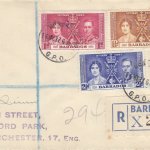Coronation 1937 Barbados FDC - Illustrated 'Posted on Day of Issue' & portrait Cover