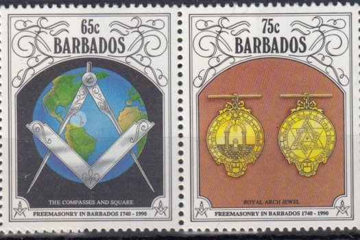Barbados SG 956-959 | 250th Anniversary of Freemasonry in Barbados