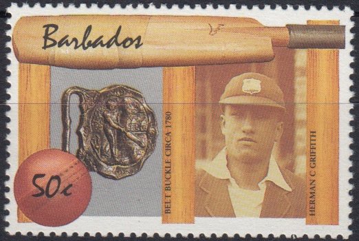 Barbados SG856a E. Lawson Bartlett instead of Herman C. Griffith