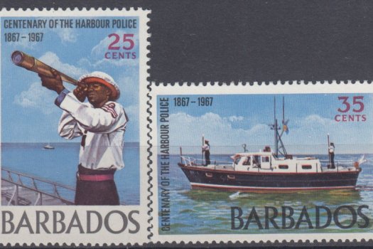 Barbados SG363-366 | Centenary of Harbour Police 1967